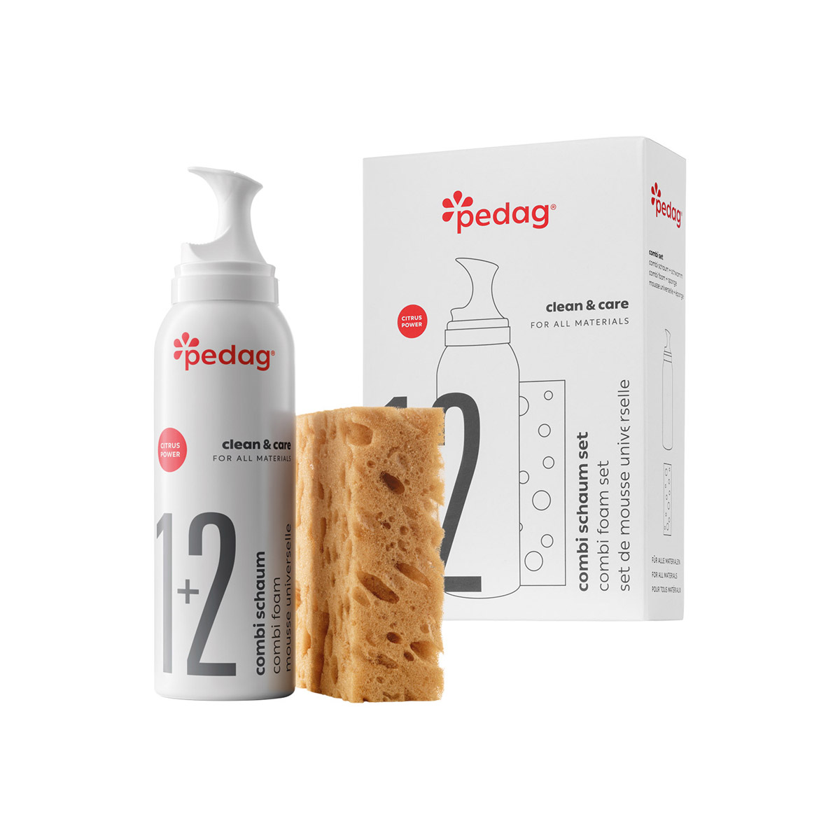 Schuhpflege Combi Schaum Set