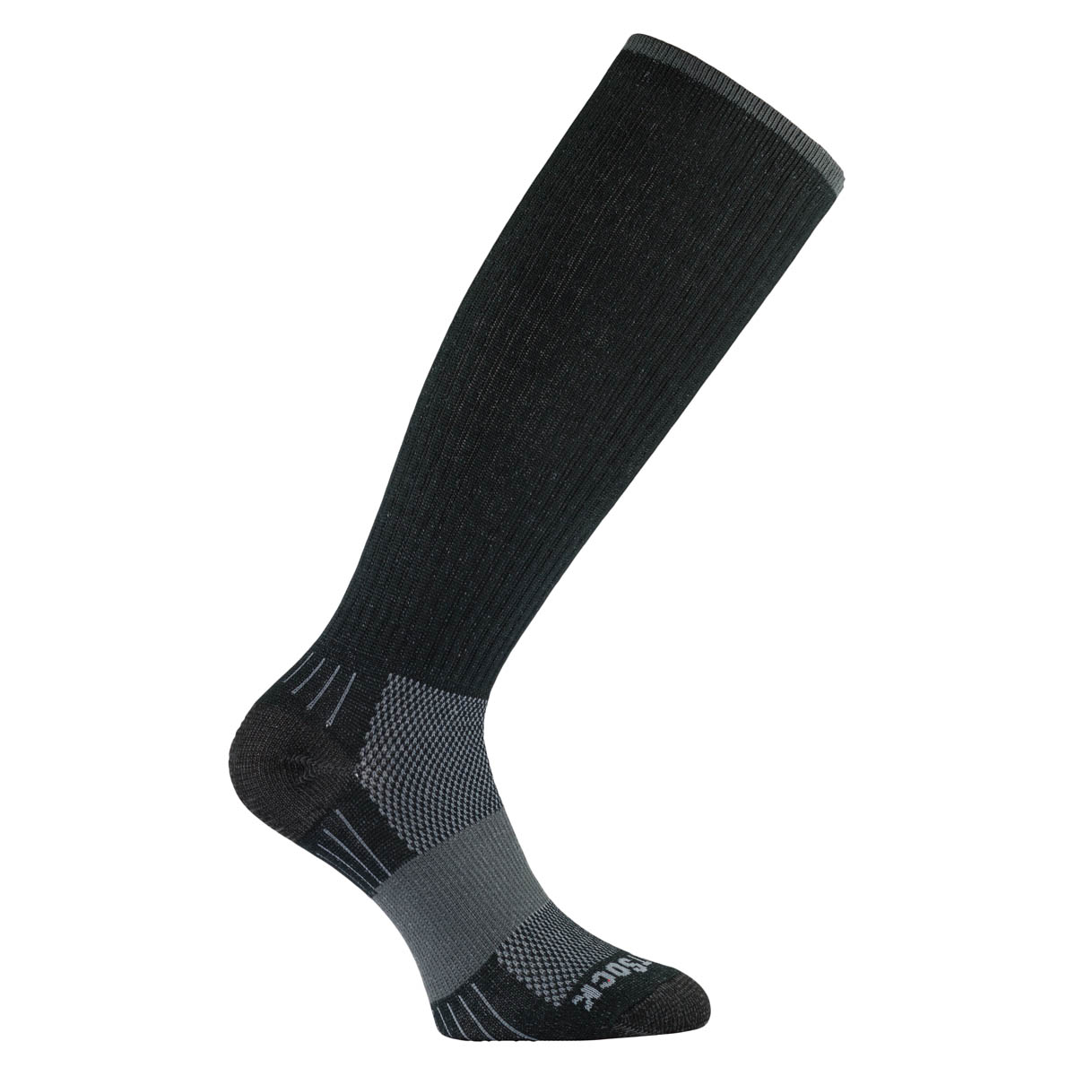 Wrightsock Escape OTC black: mitteldicke, kniehohe Wintersportsocken für Skitouren & Langlauf mit Anti-Blasen-System in Farbe schwarz